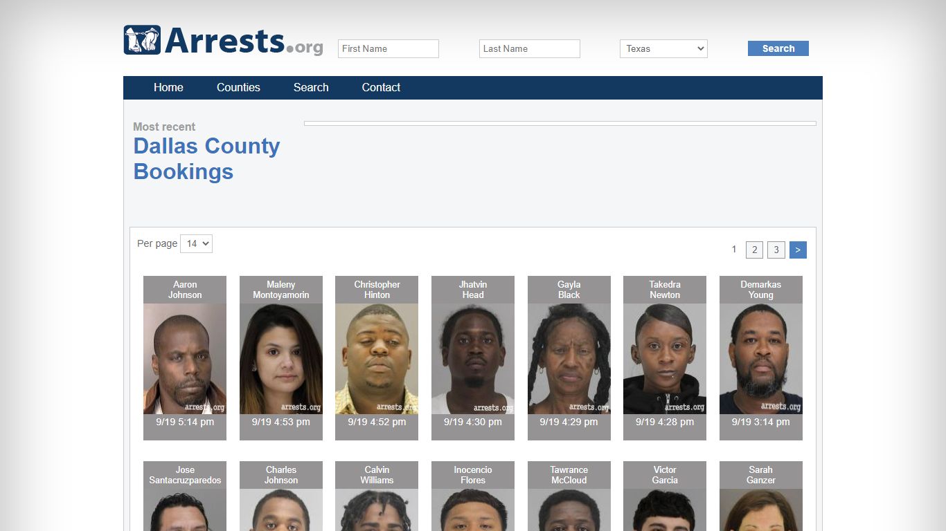 Dallas County Arrests and Inmate Search